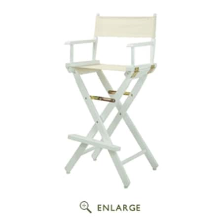 Casual Home 230-02-021-12 30 in. Directors Chair Black Frame with Natural & Wheat Canvas CA627313